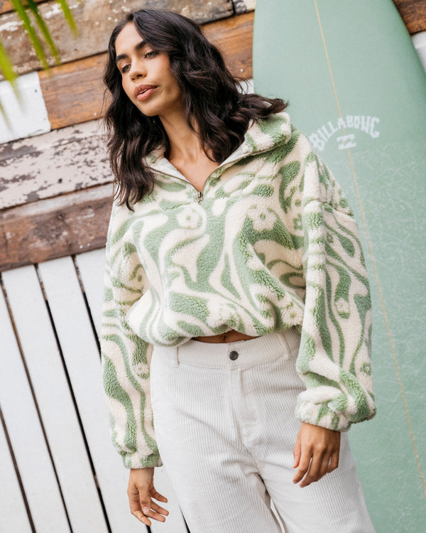 Womens Golden Groove Half Zip Pullover